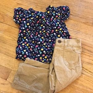 Girls Oshkosh & Cherokee Outfit. Size 2T